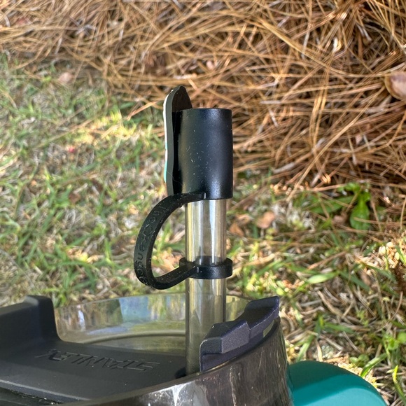 Cowboy Boot Stanley Straw Topper Teal Pink - Picture 4 of 5